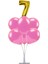 7 'li Balon Stand Demeti 7 Altın Pembe Balon 1