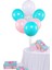 7 'li Balon Demeti Pembe Beyaz Mint Yeşili Balon 1