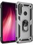 Xiaomi Redmi Note 8 Kılıf Yüzüklü Standlı Lüx Silikon + Kırılmaz Cam - Gümüş 1