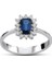 0.68 Ct Pırlanta Safir Yüzük Rty22 1