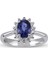 1.14 Ct Pırlanta Safir Yüzük Rty26 1
