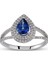 1.21 Ct Pırlanta Safir Yüzük Rty33 1
