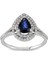 1.05 Ct Pırlanta Safir Yüzük Rty37 1