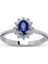 0.52 Ct Pırlanta Safir Yüzük Rty7 1