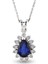 0.42 Ct Pırlanta Safir Kolye Rtkl34 1