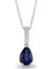 0.43 Ct Pırlanta Safir Kolye Rtkl56 1