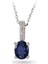 0.50 Ct Pırlanta Safir Kolye Rtkl15 1