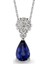 0.52 Ct Pırlanta Safir Kolye Rtkl36 1