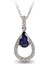 0.54 Ct Pırlanta Safir Kolye Rtkl28 1