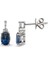 1.31 Ct Pırlantalı Safir Küpe Rtk21 1