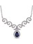 1.68 Ct Pırlanta Safir Kolye Rtkl40 1