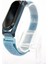 Xiaomi Mi Band 4 - Mi Band 3 Metal Çerçeveli Cırtlı Hasır Desenli Renkli Kordon Gökyüzü Mavisi 1
