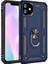 iPhone 11 Pro Kılıf Vega Yüzüklü Araç İçi Mıknatıslı Yeni Nesil Tam Koruma Kılıf - Lacivert 1
