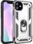 iPhone 11 Pro Max Kılıf Vega Yüzüklü Araç İçi Mıknatıslı Yeni Nesil Tam Koruma Kılıf - Gri 1