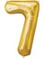 16'' 40 cm Folyo Rakam Balon Gold 7 1
