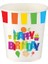 Roll-Up Party Dreams Karton Bardak Renkli Doğum Günü 8'li 1