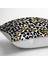 Leopar Desenli Altın Detaylı Özel Tasarım Modern Yer Minderi - 70 x 70 cm 2