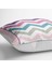 Renkli Zigzag Motifli Pembe Zeminli Modern Yer Minderi - 70 x 70 cm 2