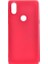 Xiaomi Mi Play Kılıf Mat Premium Silikon Kılıf - Kırmızı + Tam Kaplayan 6D Nano Ekran Koruyucu 1