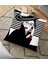 Siyah Beyaz Fashion Woman Tasarımlı Dekoratif Yer Minderi - 70 x 70 cm 1