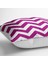 Modern Zigzag Desenli Dijital Baskılı Dekoratif Yer Minderi - 70 x 70 cm 2