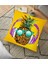 Summer Ananas Tasarımlı Dekoratif Yer Minderi - 70 x 70 cm 1