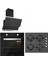 Siyah Cam Ankastre Set Bo6502B01 - Cs5349B01 - 3420 1