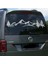 Melek - Off Road Dağ Araba Sticker. Oto Sticker 30 x 8 cm Metalik Gri 1