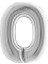 O Harfi 40" 100 cm Gümüş Folyo Balon 1