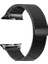 Apple Watch Uyumlu Seri 3-4-5-6-SE Premium 42-44 mm Metal Milano Kordon - Siyah 1