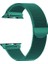 Apple Watch Uyumlu Seri 3-4-5-6-SE Premium 42-44 mm Metal Milano Kordon - Yeşil 1