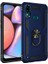 Samsung Galaxy A10S Kılıf Çift Katmanlı Yüzüklü Manyetik Vega Kapak Lacivert 1