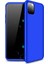 Apple iPhone 11 Pro Kılıf 3 Parçalı Tam Koruma Sert Mika Ays Kapak Lacivert 1