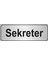 Sekreter Yönlendirme Levhası Gümüş 5 cm x 20 cm 1