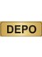 Depo Yönlendirme Levhası Altın 5 x 20 cm 1