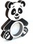 Panda Ahşap Dekoratif Kumbara 27 cm Siyah 2