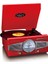 Classic Phono TT-27 RD Dahili Hoparlörlü Retro Pikap Plak Çalar (Kırmızı) 1