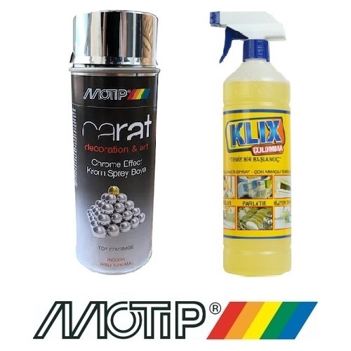 Motip Carat Krom Sprey Boya 400ml + Klix Colombia Çok Amaçlı Fiyatı