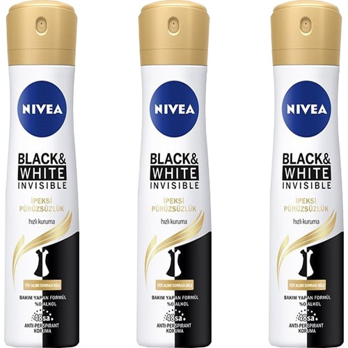 Nivea B & W Invisible İpeksi Pürüzsüzlük Sprey Deodorant 150 Fiyatı