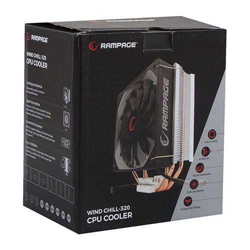 Rampage Wind Chill320 Socket AM4/ 2011 120x120x25mm Sessiz Fiyatı