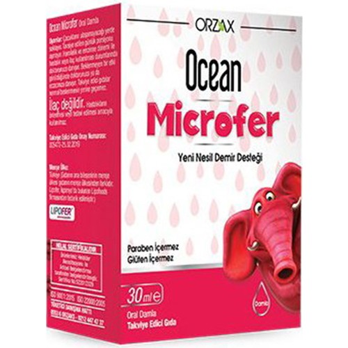 orzax ocean microfer yeni nesil demir destegi 30 ml fiyati