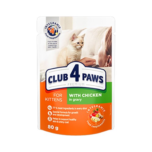 Club 4 Paws Yavru Kediler İçin Premium Tavuklu Yaş Kedi Fiyatı