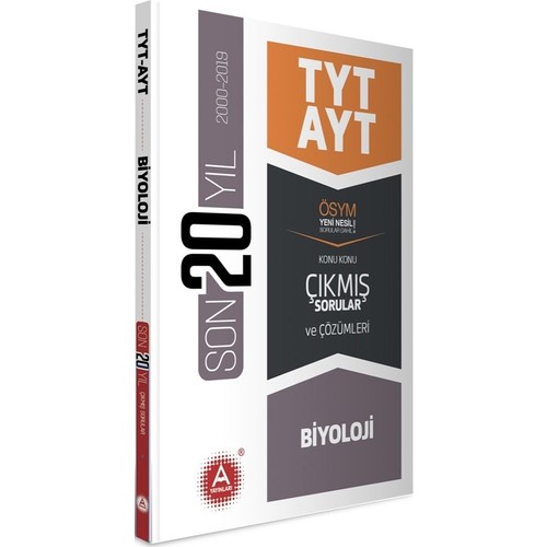 A Yayinlari Tyt Ayt Biyoloji Son 20 Yil Konu Konu Cikmis Kitabi
