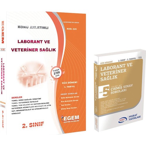 Egem Yayinlari Aof Laborant Ve Veteriner Saglik 2 Sinif Kitabi