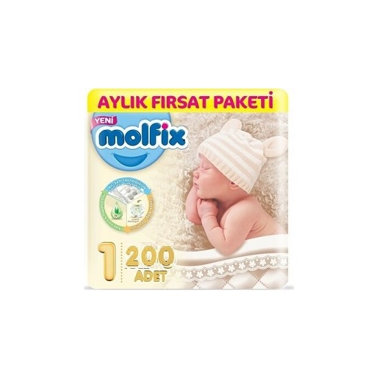 Molfix Yenidoğan 1 No 200�lü Bebek Bezi Fiyatı Taksit Seçenekleri