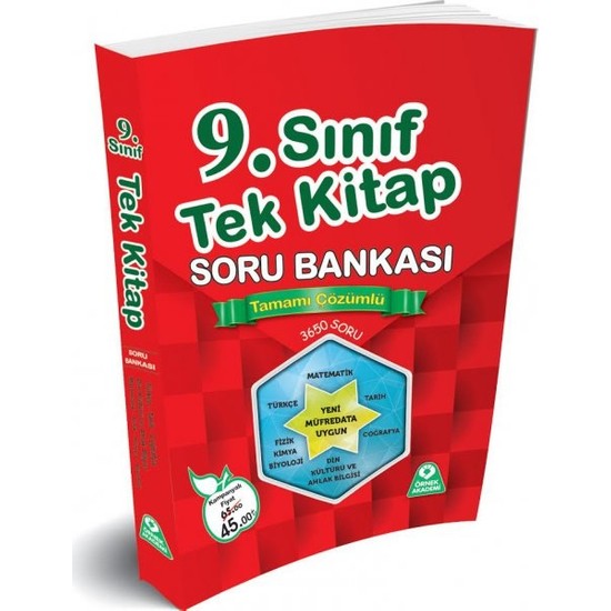 9 Sinif Tum Dersler Tek Kitap Tamami Cozumlu Soru Bankasi Fiyati