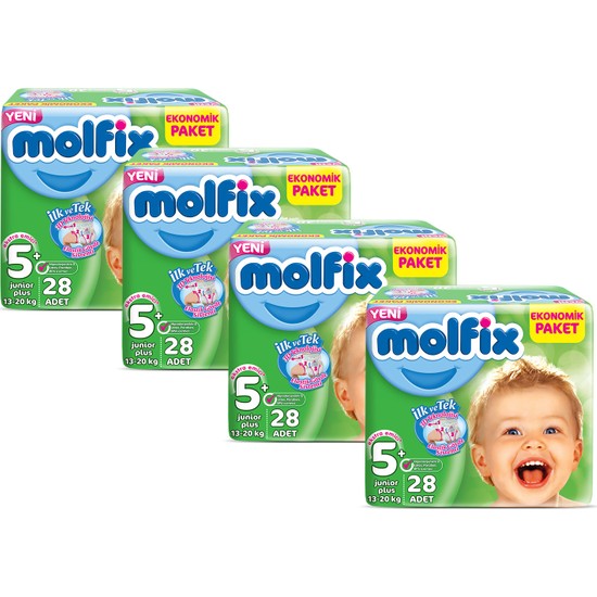 Molfix Bebek Bezi 5+ Beden Junior Plus Aylık Fırsat Paketi Fiyatı