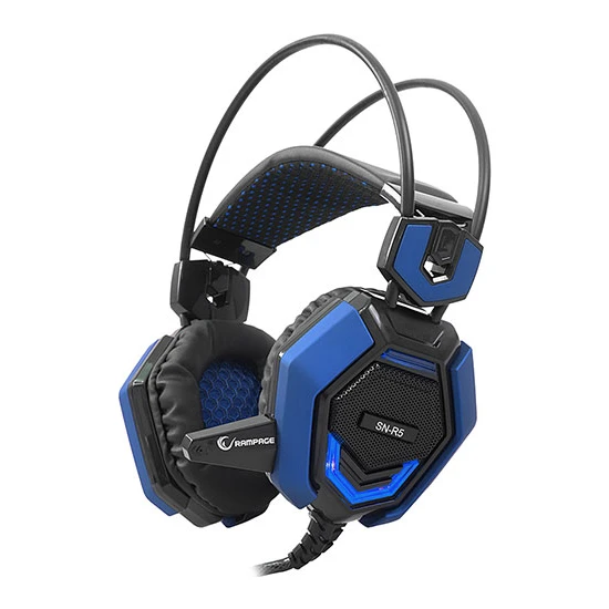 Rampage SN-R5 X-CORE Siyah/Mavi Oyuncu Mikrofonlu Kulaklık