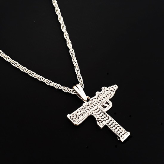 Baykus Erkek Gri Burgu Celik Zincir Kolye Trendyol