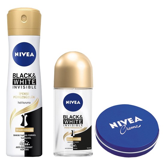 Nivea B & W Invisible İpeksi Pürüzsüzlük Sprey Deodorant 150 Fiyatı